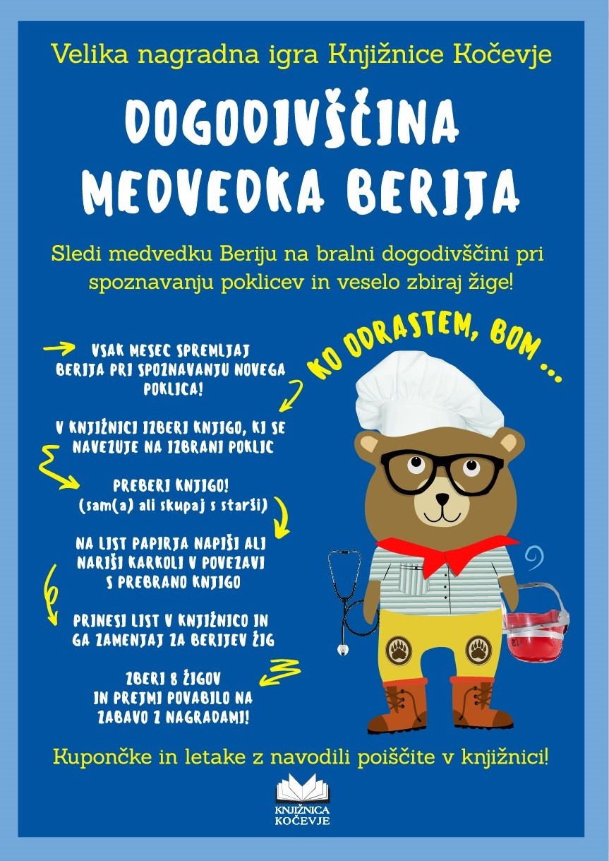 Dogodivščina medvedka Berija 2022/2023 - plakat